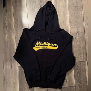 🏈🧥Victory Sports by EMI Men’s Black Michigan Wolverines Hoodie Sweatshirt XL